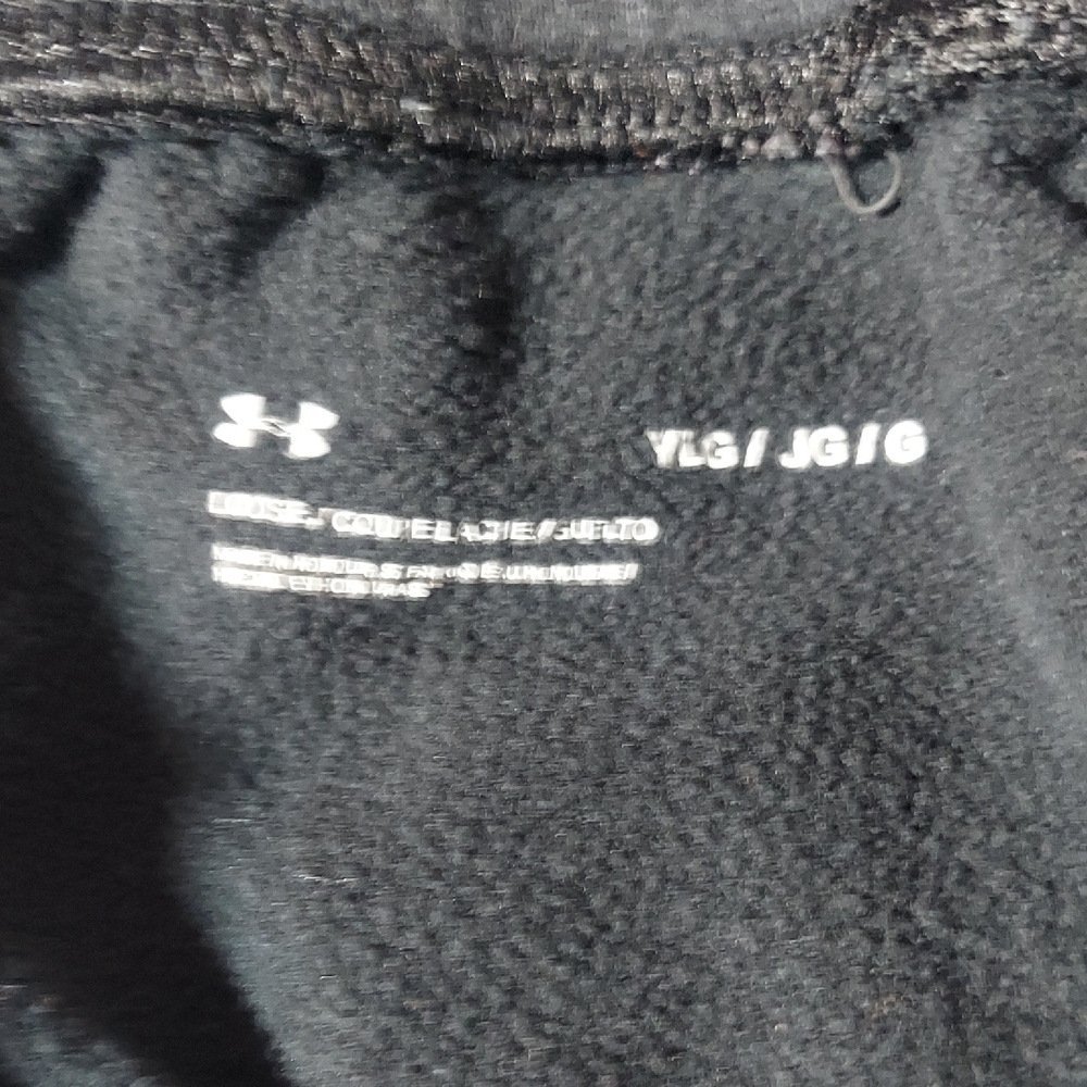 Lot of 2 Under Armour Kids Joggers Youth Large Black Fleece Athletic Pants GUC - Picture 6 of 11